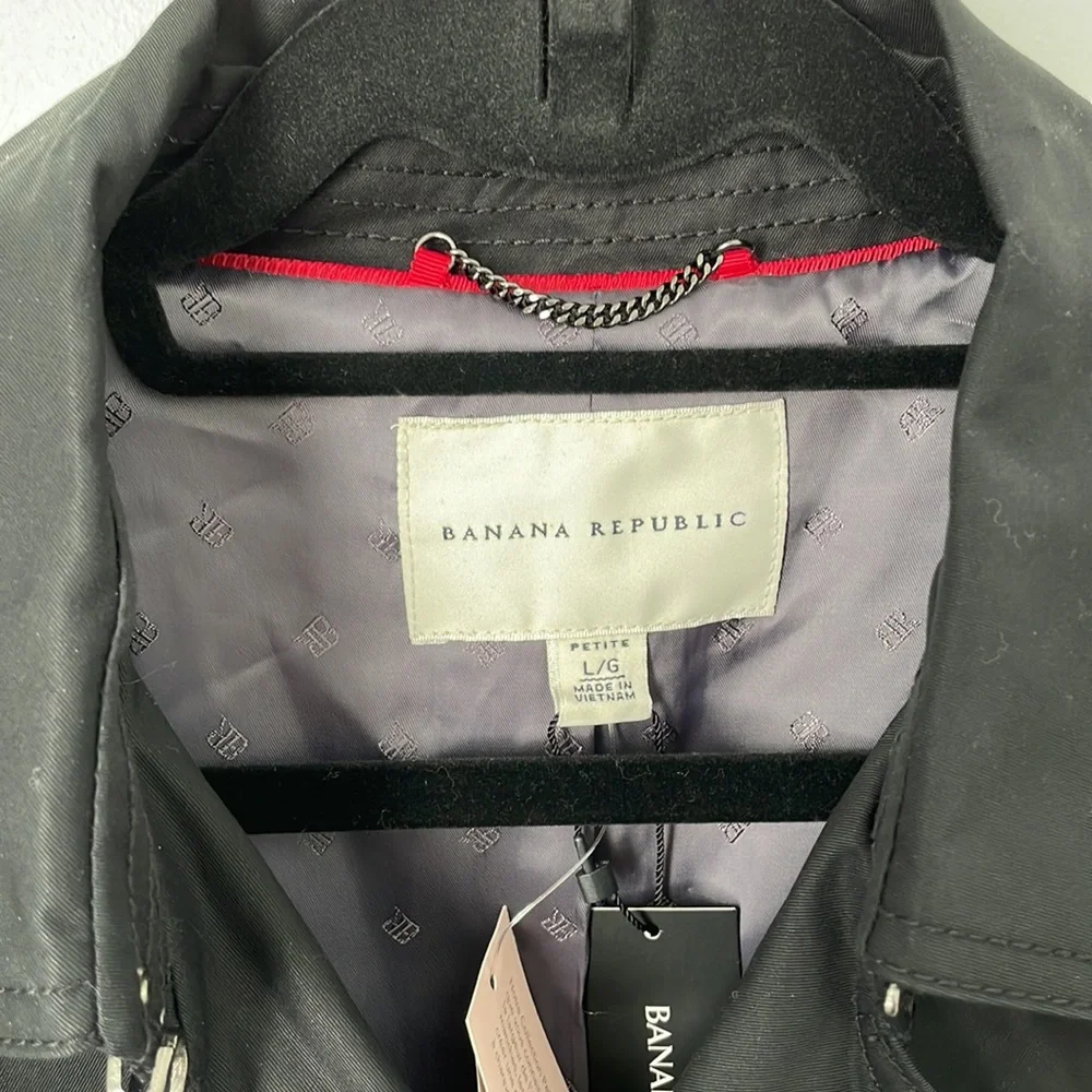 NWT Banana Republic Water Resistant Trench Coat - Picture 8 of 11